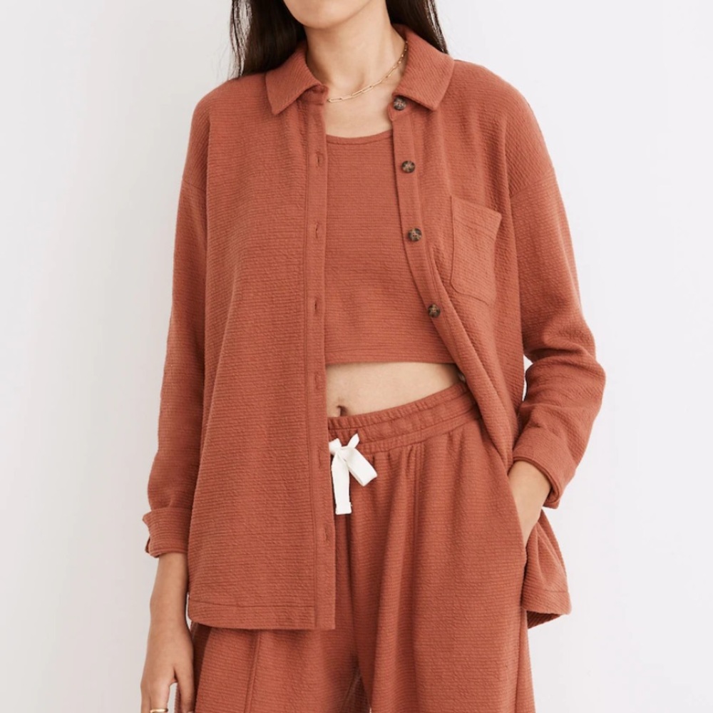 Madewell Textural Knit Shirt-Jacket